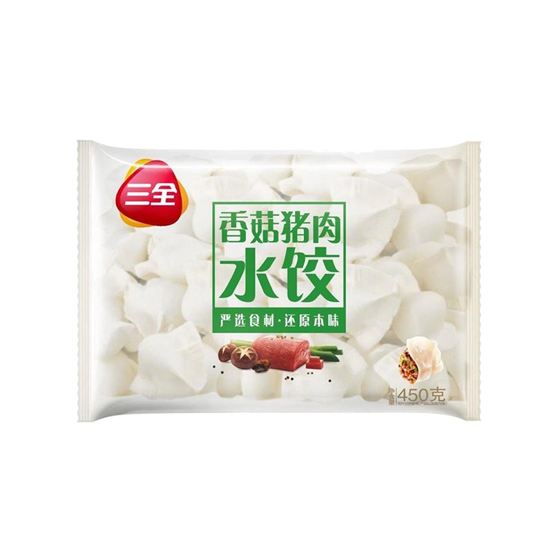 三全速冻灌汤系列水饺牛肉大葱 玉米蔬菜猪肉 香菇猪肉 三鲜猪肉 虾爬