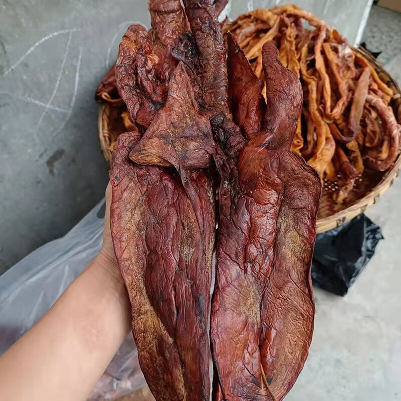 渝家铺子腊猪肺 柴火烟熏柏树土猪农家手工制作川味下酒菜腊肉年货 腊