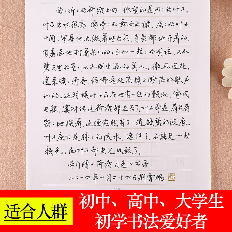 荆霄鹏行书行楷字帖墨点公务员高中小学生初学者行楷速成女生硬笔书法