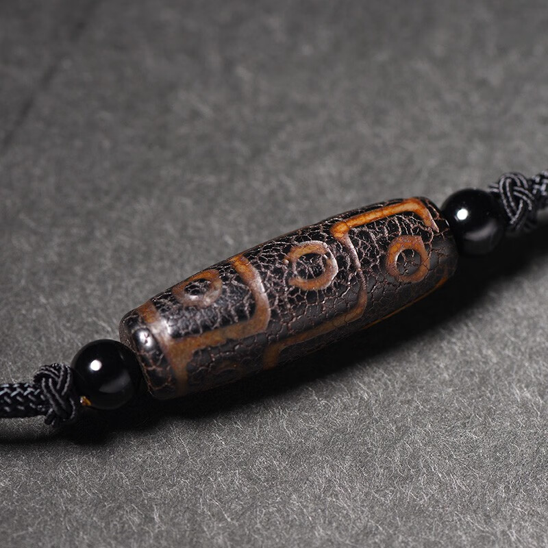 慈灵阁西藏天珠真品九眼老天珠吊坠玛瑙项链男男士锁骨链