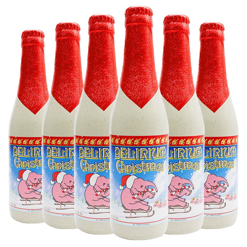 粉象（Delirium）圣诞艾尔啤酒330ml*6瓶 精酿啤酒 比利时进口 聚会送礼 京东自营