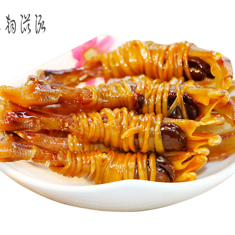 虎钢馋美食水阳鸭脚包钱德明大双肠双心鸭翅掌三宝套餐特产年货美食