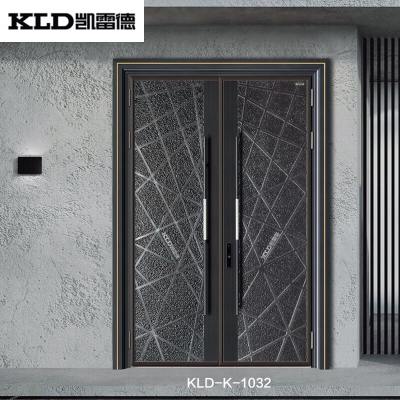 凯雷德门业(kld-k-1032 防火铝木装甲门)别墅安全防盗入户大门 每平方