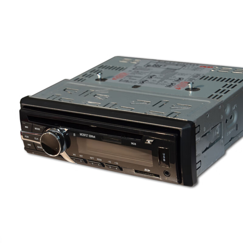 车美美车载dvd cd机汽车蓝牙播放器mp3插卡机 12v-24-9828送4g流行