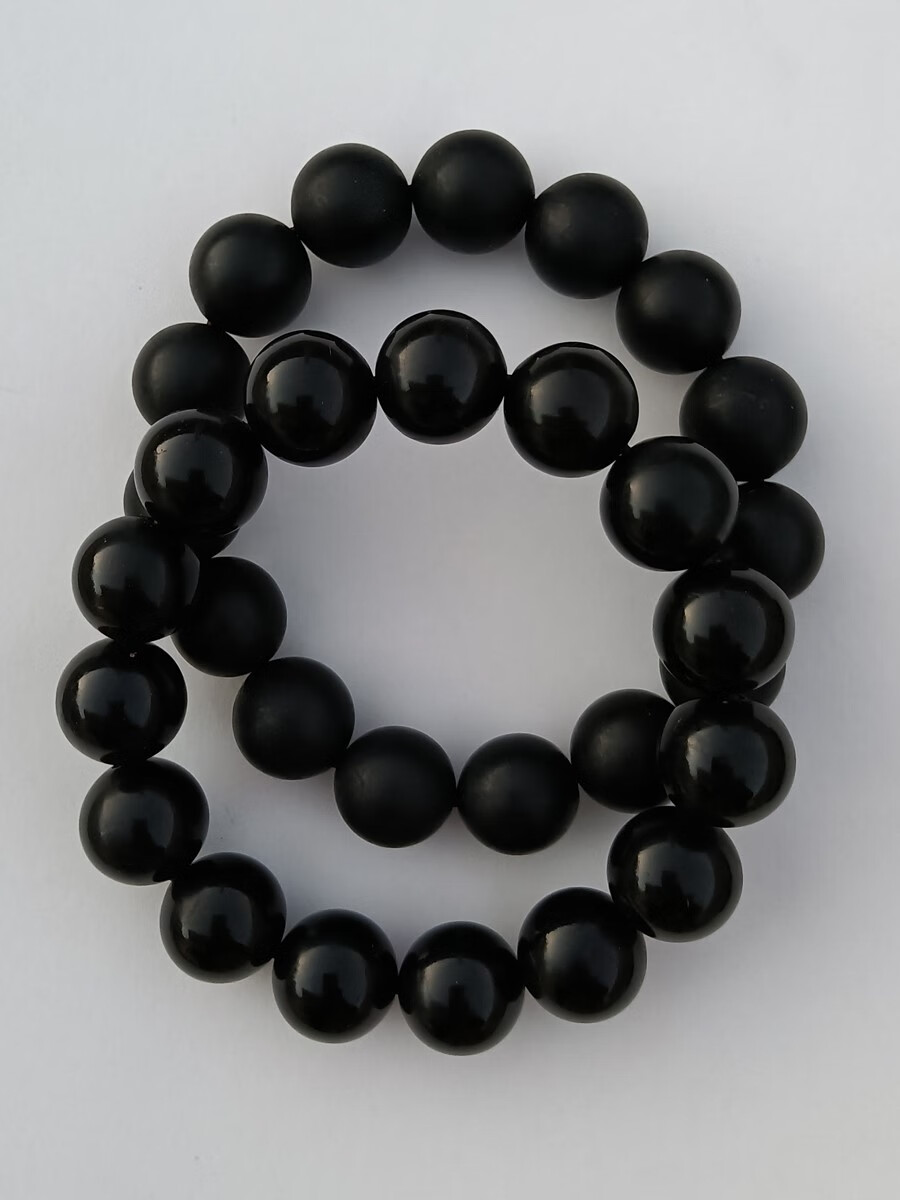 纽梵诺海铁树手串全黑情侣款海柳海藤海骨黑珊瑚佛珠手链时尚潮流 0.