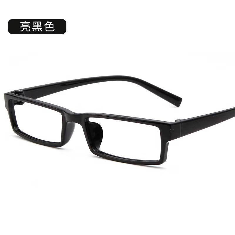 midnite star黑色小框眼镜男近视全框方框眼睛女可配度数韩版潮 亮黑