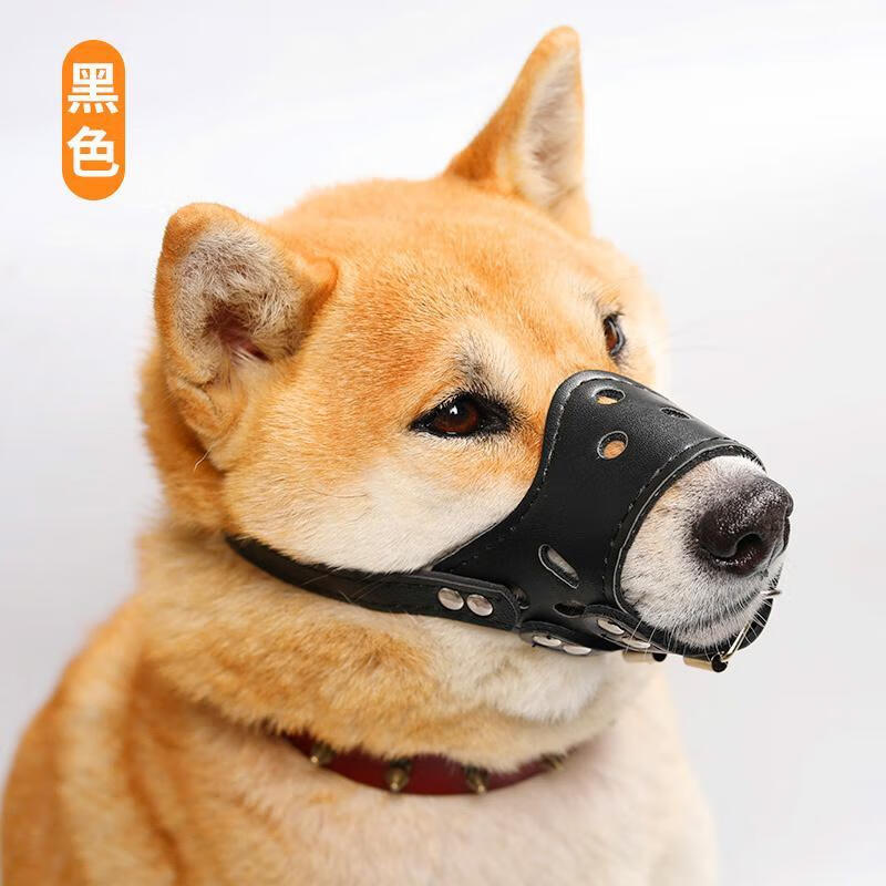 精选 狗狗嘴套防叫防咬防乱吃小狗中大型犬小型犬狗口罩泰迪金毛止吠器地狼黑色xl 建议75 110斤犬 宠物用品批发零售