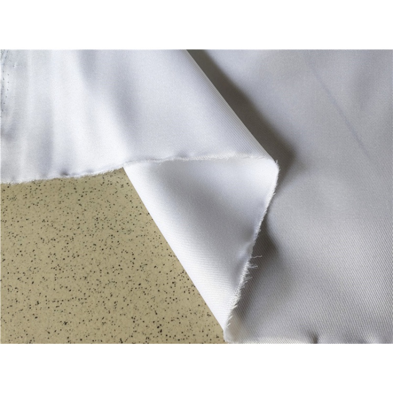 中厚白色布料白布黑布涤纶化纤布门帘布窗帘布西装面料制 白色2米*1