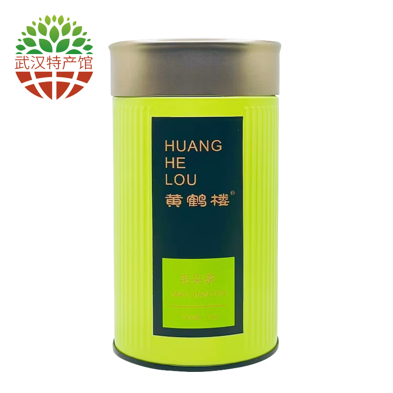 黄鹤楼(yellow crane tower)黄鹤楼毛尖茶炒青绿茶100克罐装