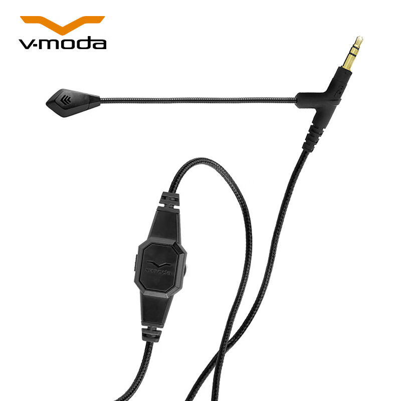 罗兰 V-MODA BoomPro 游戏直播高保真降噪耳麦 录音麦克风线有线耳机延长线 3.5mm