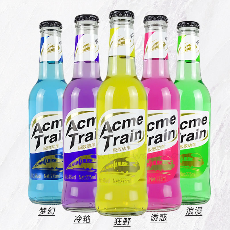 动力火车啤酒 "动力火车"苏打酒 动车鸡尾酒ktv学生少女微醺水果酒275