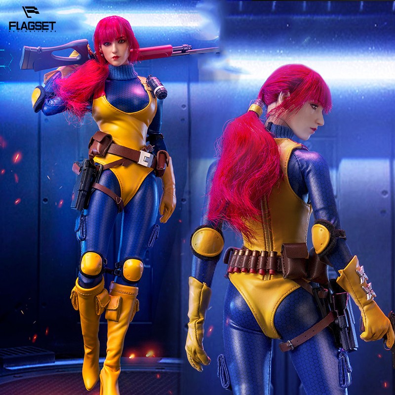 flagset【现货】1/6手办兵人模型 gijoe红发女郎女兵人 可动人偶 bbk