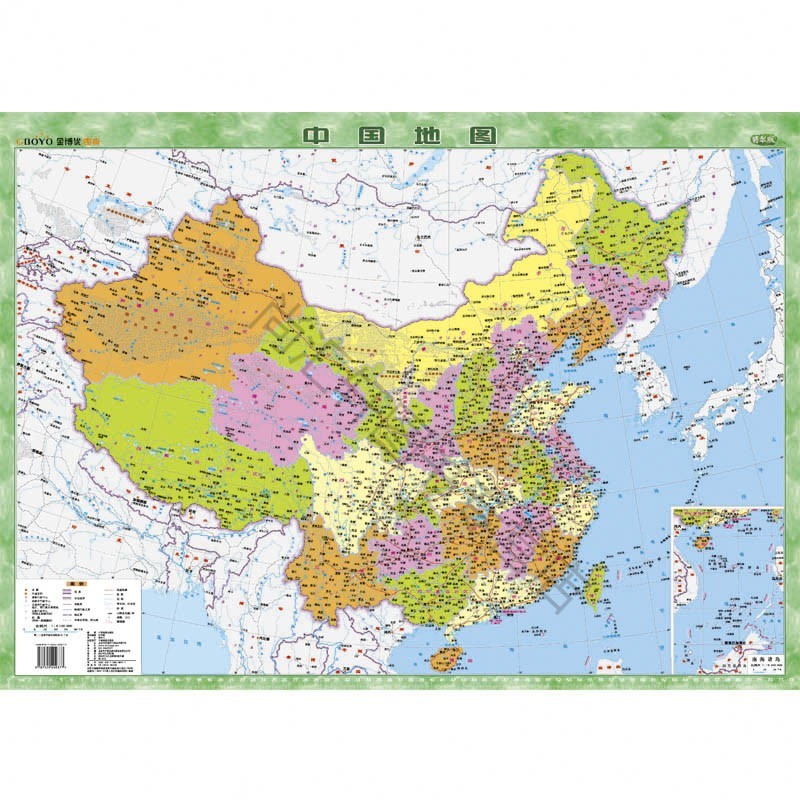 金博优图典 中国地图 中国政区 翡翠版 对开