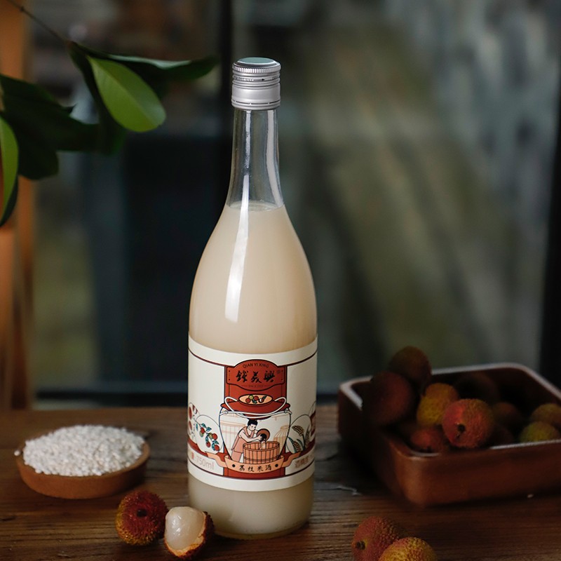 钱义兴桂花米露荔枝米酒0.