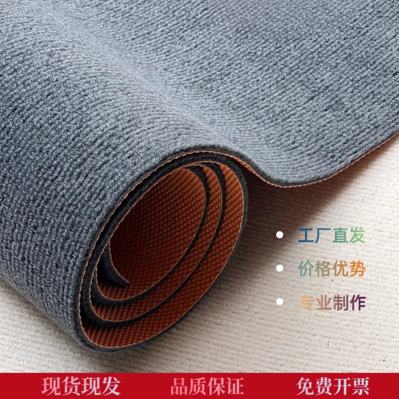 君琉地毯卧室大面积满铺可裁剪入户门地垫耐脏防滑玄关进门脚垫定制大 深灰色 60×40cm