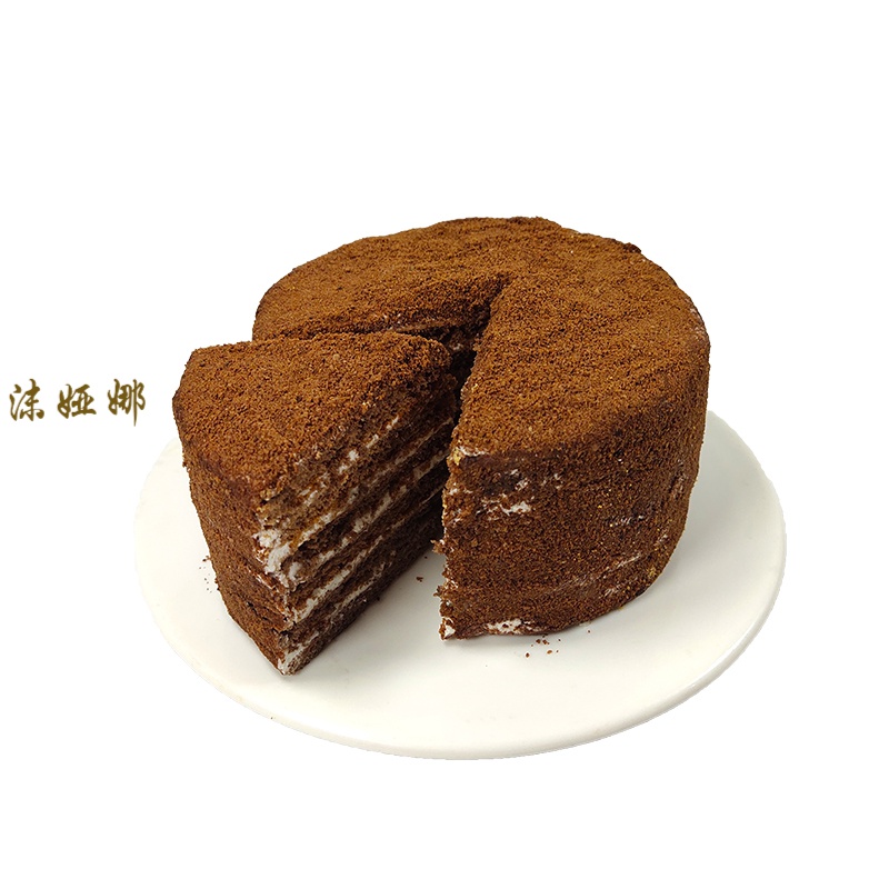 俄罗斯风味提拉米苏蜂蜜蛋糕双山巧克力奶油千层夹心早餐甜品 奶油味