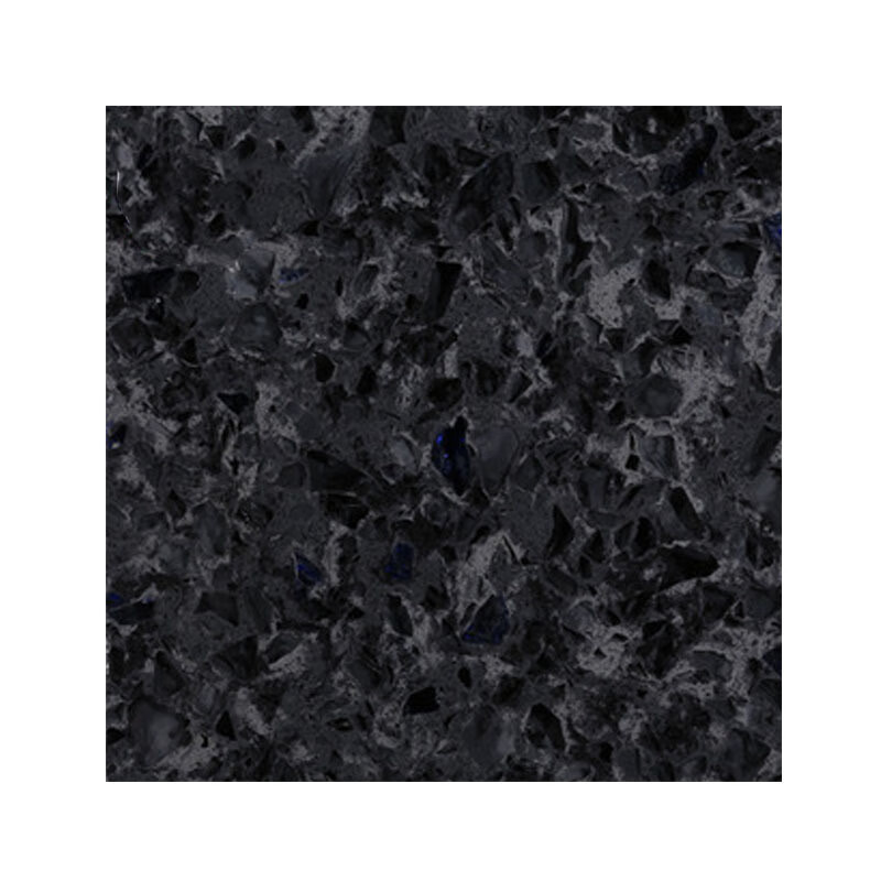 广东大厂石英石台面黑色人造石厨房橱柜桌面楼梯墙面板地板别墅 来图