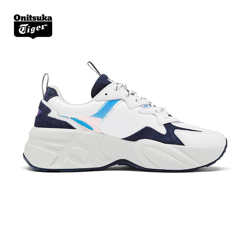 onitsuka tiger鬼塚虎官方老爹鞋男百搭运动鞋休闲鞋女pleaker 白色