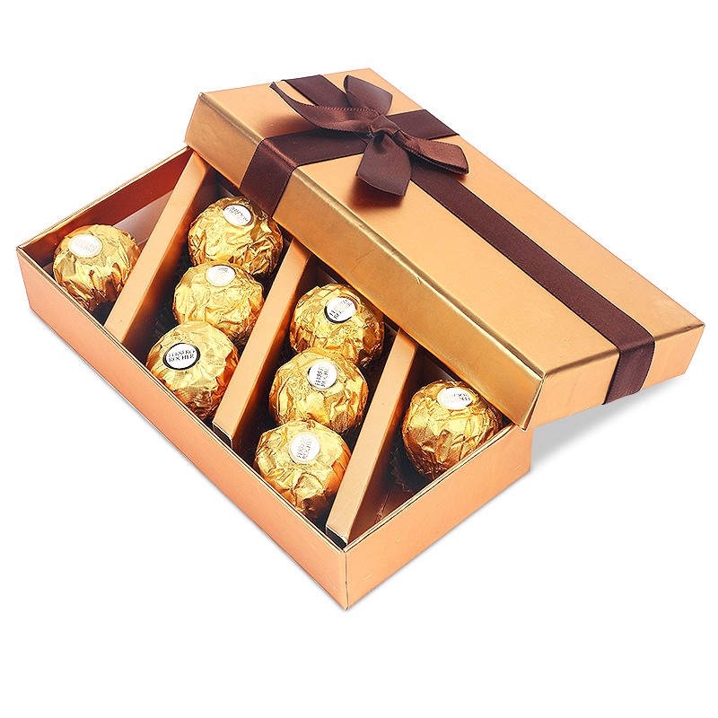 费列罗巧克力礼盒装520六一儿童节妇女神节礼物情人节结婚庆喜糖伴手 8粒费列罗