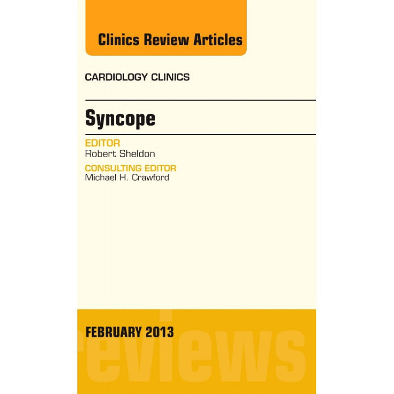 预定syncope, an issue of cardiology clinics 晕厥,心脏病临床