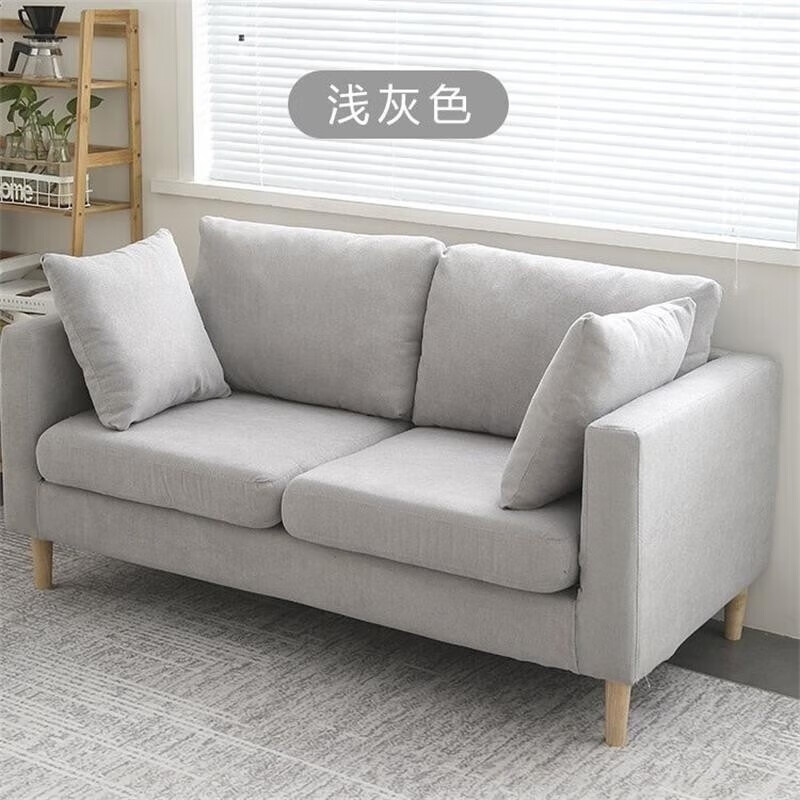 渊协沙发客厅小户型布艺沙发现代简约双人沙发家用出租房网红豆腐块