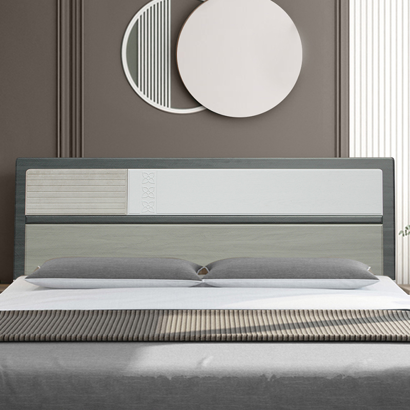 2022全新升级超薄床头靠背 简约现代免漆板软包靠背双层板单独落地