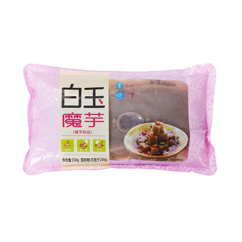 白玉 火锅伴侣 低卡魔芋 (魔芋制品)330g组合装 330g *6袋