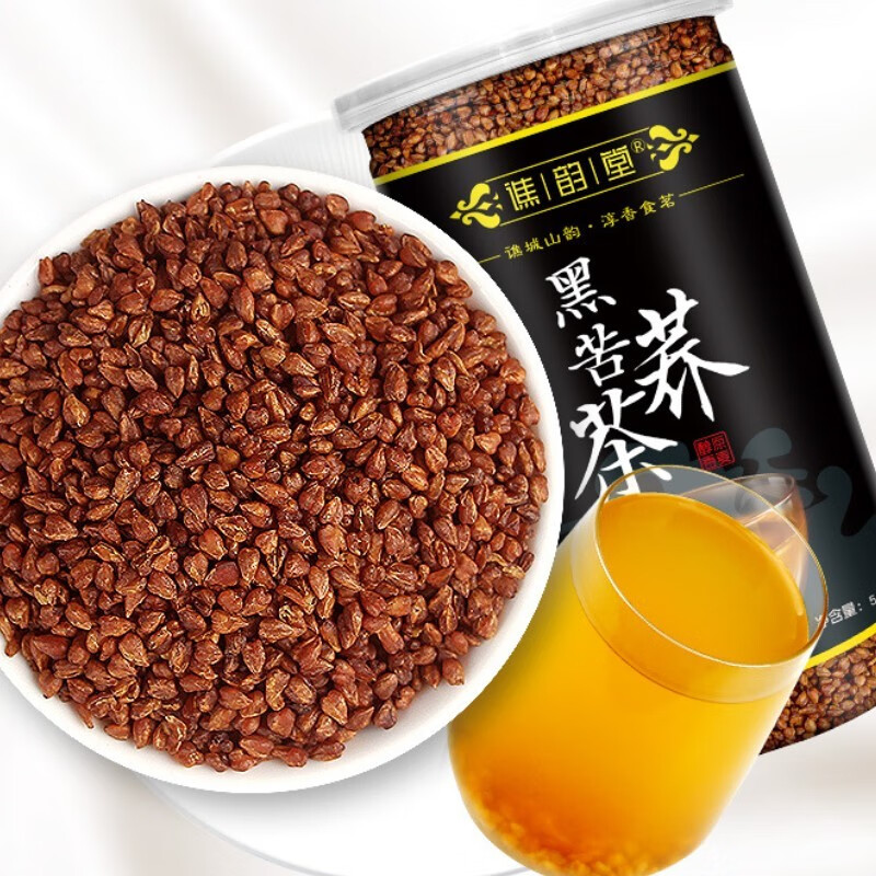 谯韵堂 黑苦荞茶苦荞麦茶正宗大凉山胚芽苦荞茶浓香黄苦荞大荞麦茶