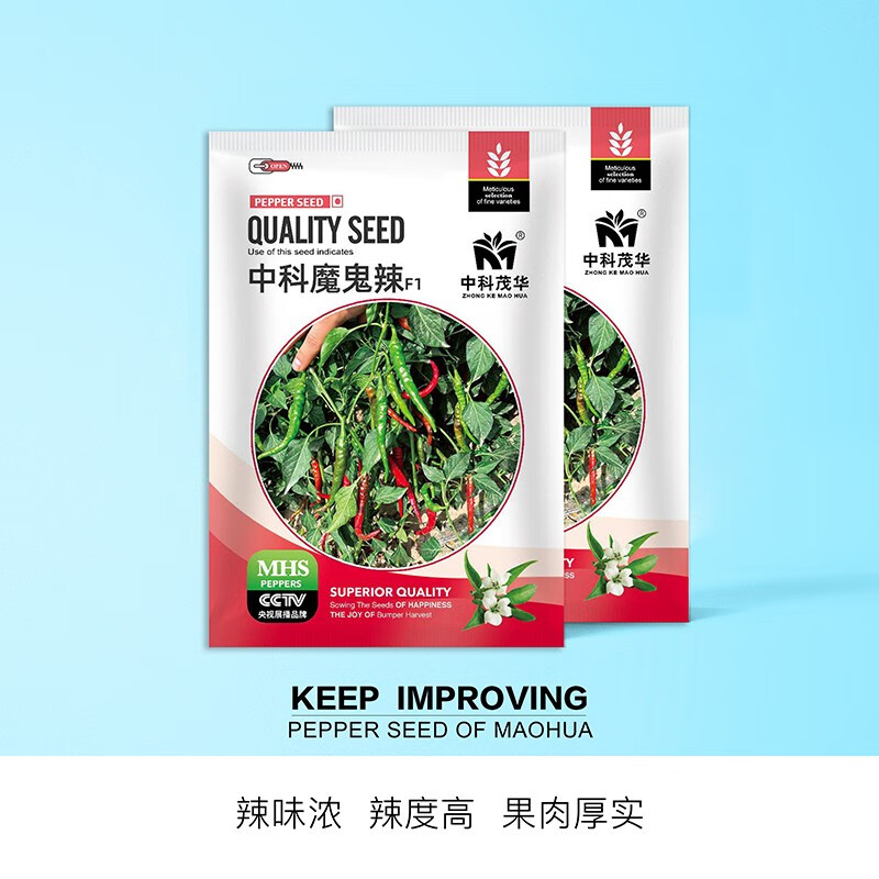 朝天椒辣椒种子干椒三樱椒美人椒种子魔鬼椒 中科魔鬼辣椒种子100粒