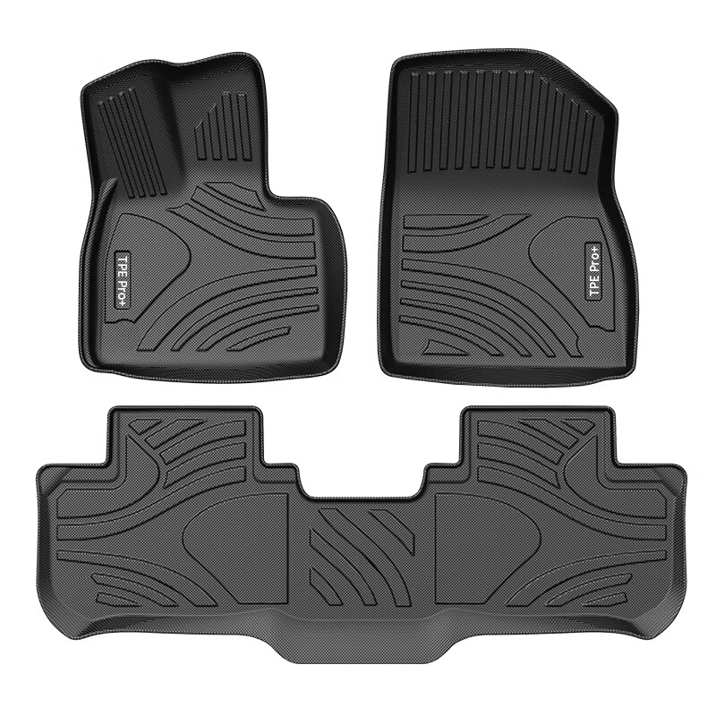 车丽友专用于2023款智己ls6脚垫tpe后备箱垫全包围地毯汽车用品配件23 尾箱垫+TPE脚垫【雪妮丝毯黑】 智己LS6 定制