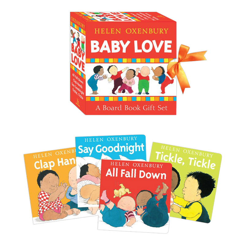 英文原版 4册盒装纸板书 baby love a board book gift set  手掌书