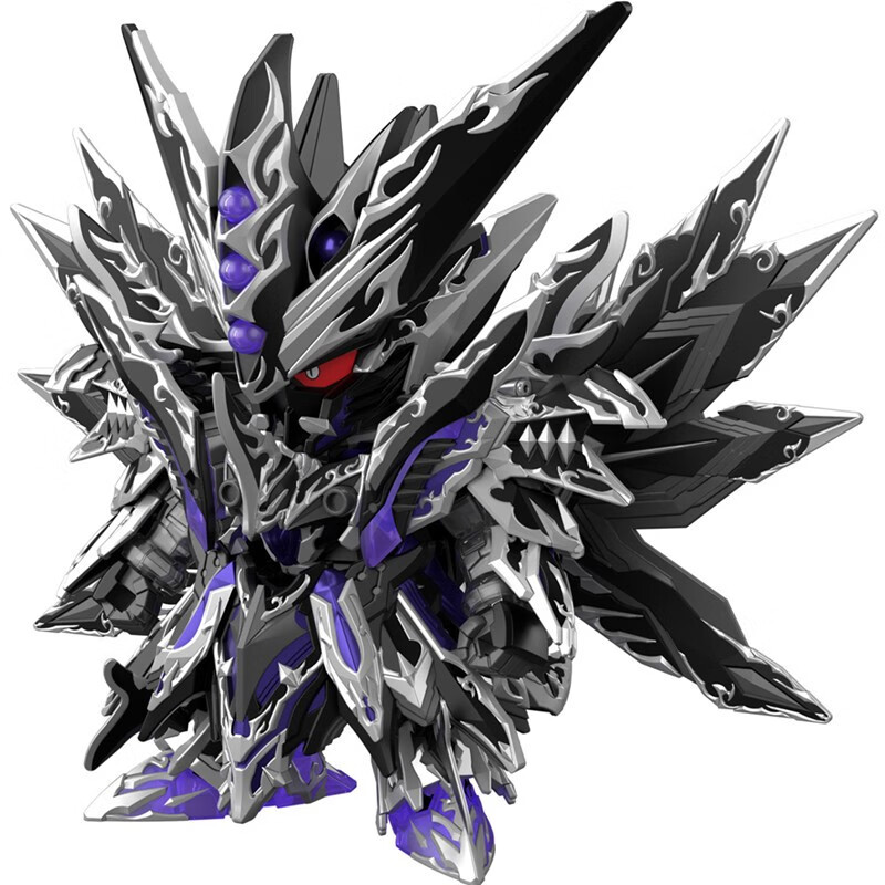 万代(bandai) sdw 高达世界英雄传 拼装模型玩具 8cm sd 黑龙骑士