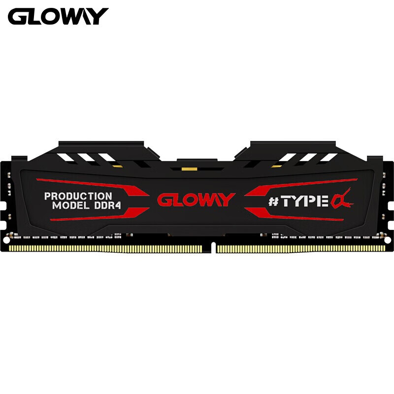 光威（Gloway） TYPE-α系列 台式机电脑内存条 DDR4 8G 马甲条 8G 2666【石墨灰】