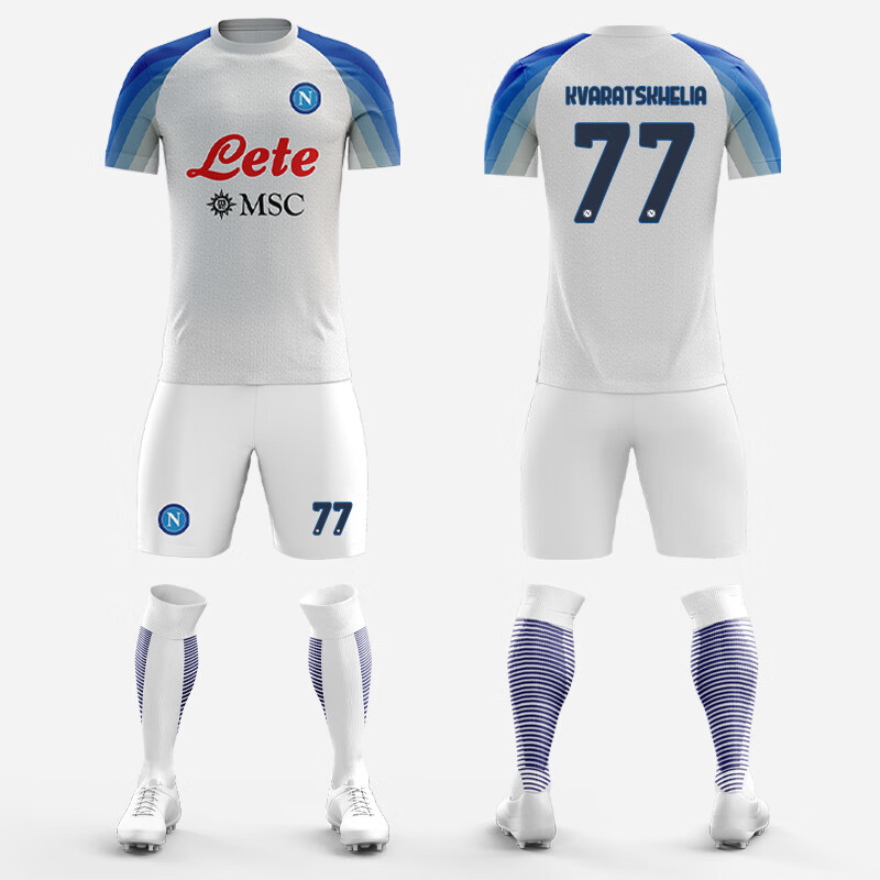 图扑那不勒斯球衣22-23主场77号克瓦拉茨赫利亚足球服9奥斯梅奥男 22