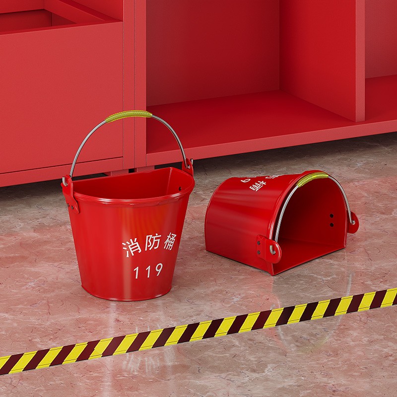 中伟消防柜消防器材灭火消防加油站专用消防沙桶