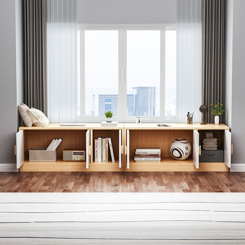 储物收纳用品飘窗柜地柜自由组合收纳柜子可坐落地窗台柜矮柜卧室置物