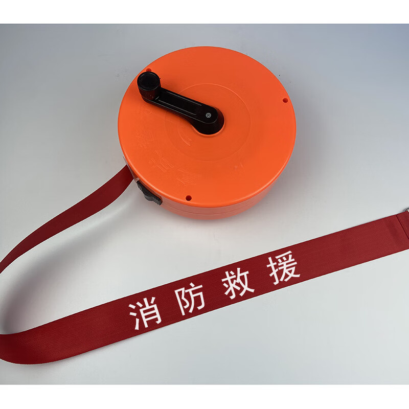 锦赞加厚帆布警戒带消防救援隔离带施工安全反光警戒线伸缩盒装警示带