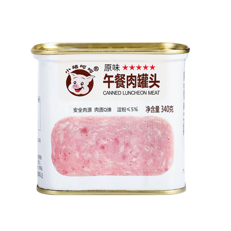 小猪呵呵 午餐肉罐头 原味 340g