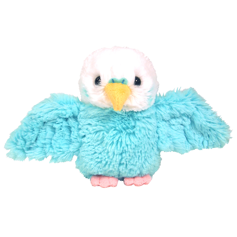 sunlemonoriginal日本進(jìn)口sunlemon仿真動(dòng)物相思鸚鵡毛絨玩偶fluffies公仔孩子禮物 鸚鵡P-8651