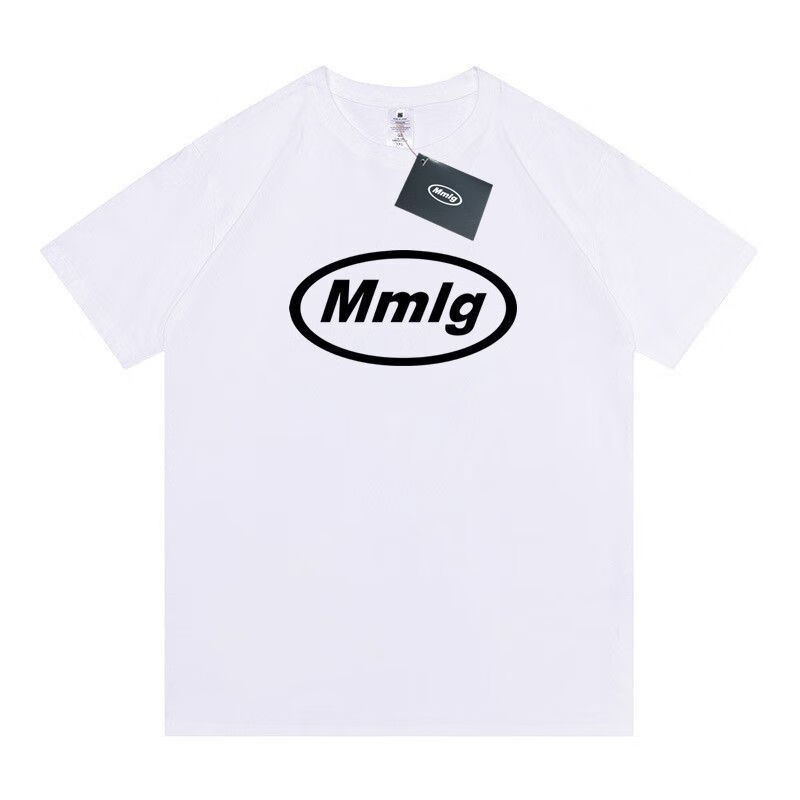 铭汇通mmlg短袖棉t恤印花韩夏季短袖百搭潮牌韩版宽松休闲情侣款圆领