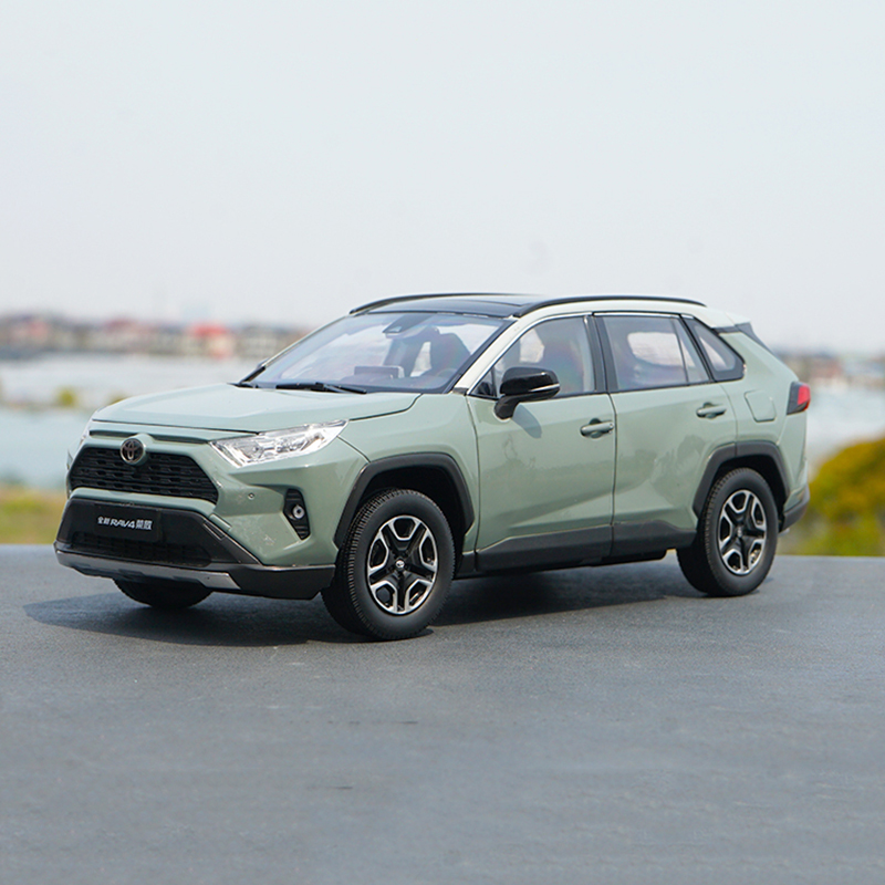 雨萱汽文一汽2019新丰田荣放rav4越野1:18合金仿真汽车模型荣放模型