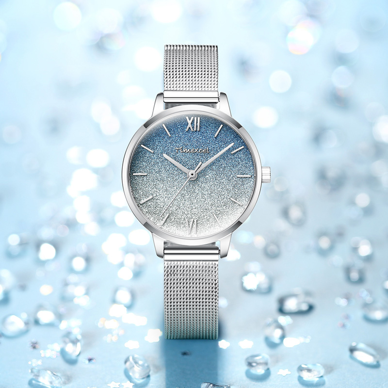 天伊(timexcel) 手表女时尚品牌简约气质ins风极简满天星学生白领星空