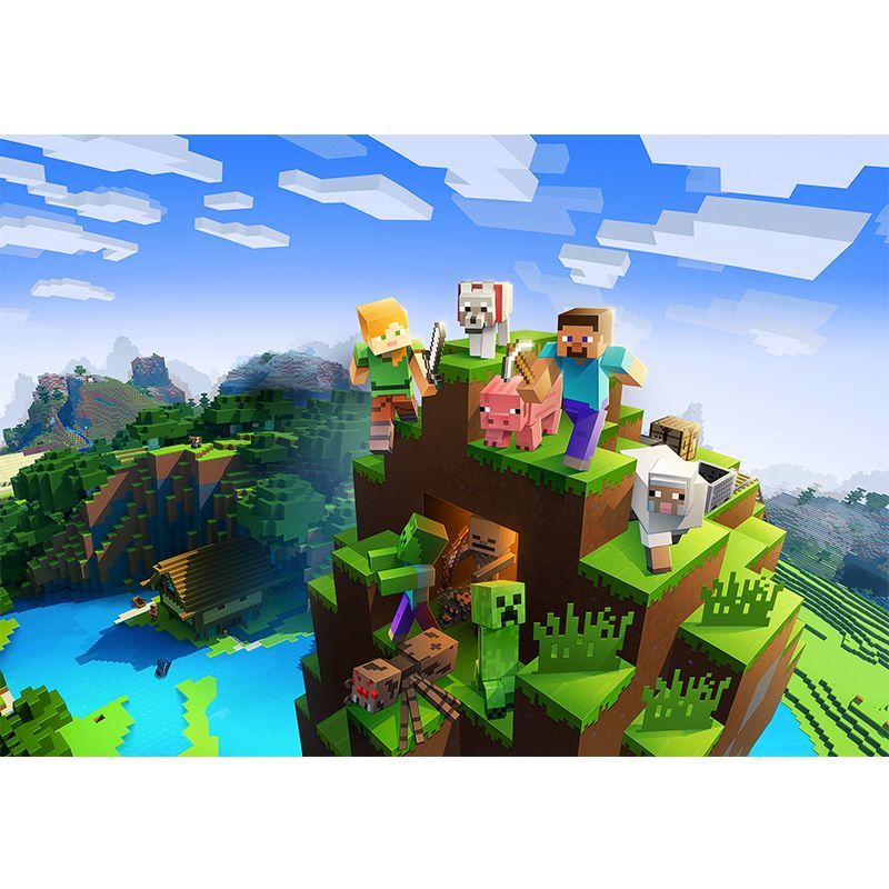 我的世界海报墙纸 我的海报游戏周边寝室墙贴房间装饰画挂画芯卧 s6