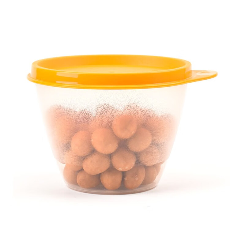 特百惠(Tupperware)特百惠400ml鲜果碗冰箱冷藏水果保鲜盒密封防漏零食储藏收纳圆碗 400ml鲜果碗-1个装新老款盖 颜