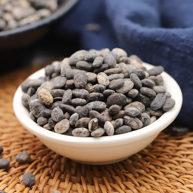 北京同仁堂500g淡豆豉中药香豉淡豉豆豉干中药材非特级葱白淡豆豉