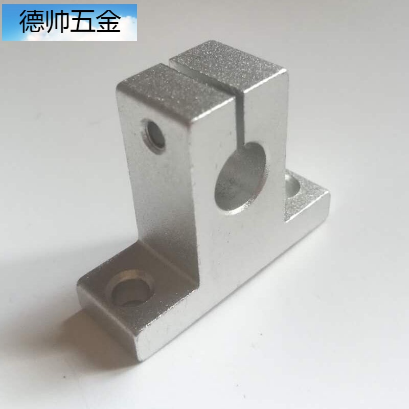 十字夹固定块连接支架8mm光轴十字固定连接件支架支柱t型座块两孔交叉