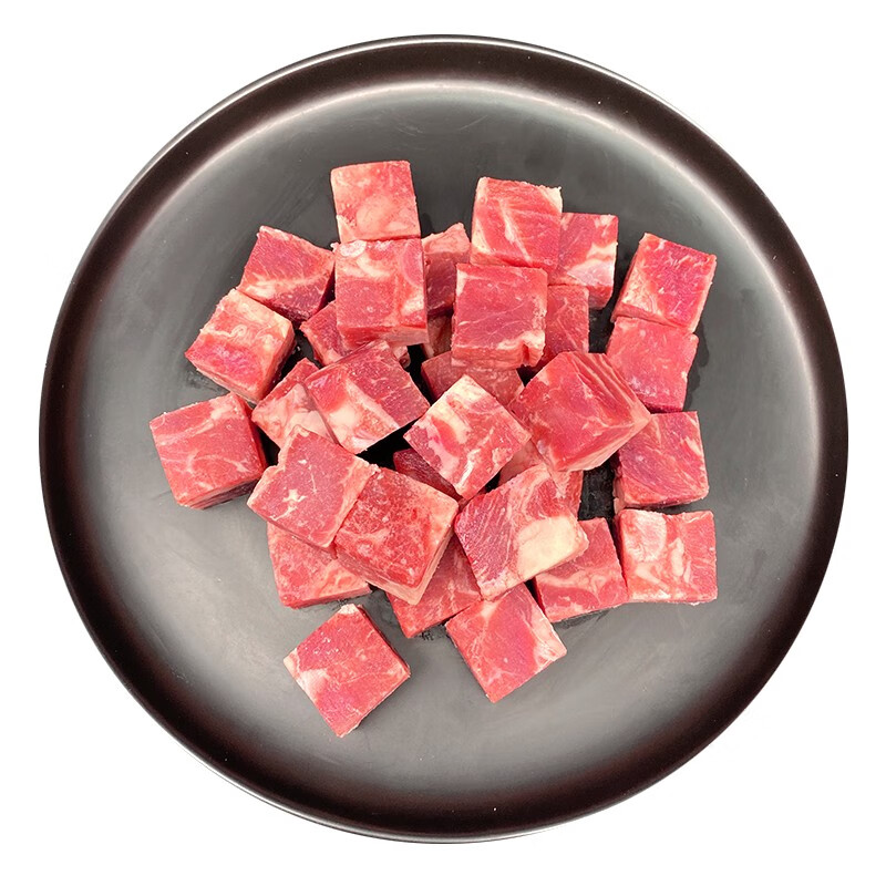 奇勒草原国产精品牛肉块900g袋冷冻红烧牛肉黑胡椒牛肉粒西红柿炖牛肉