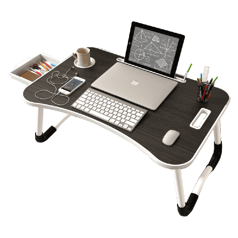 奇晟铭源 床上书桌笔记本电脑桌学生宿舍折叠桌学习小桌子懒人床上写字桌 ipad支架写字架子 LC-009