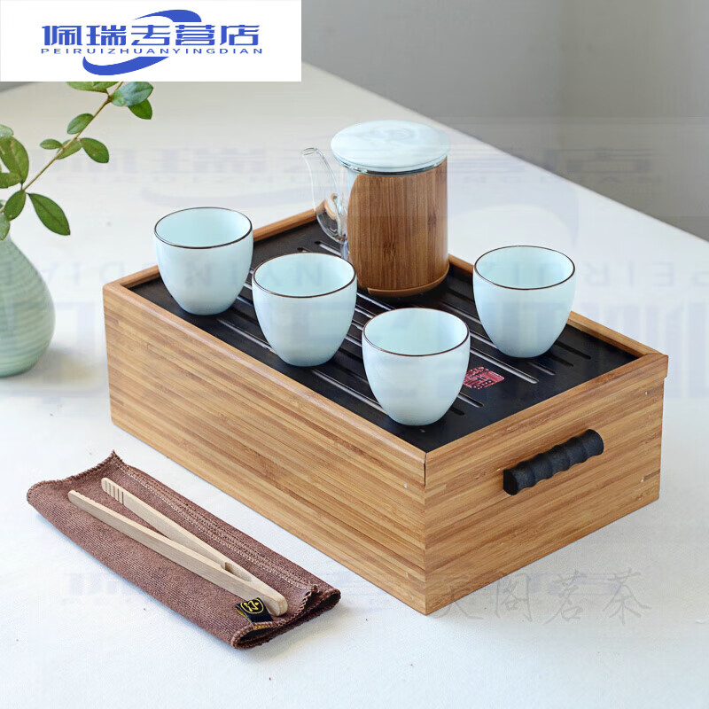 祥福旅行茶具9头乐福 9件