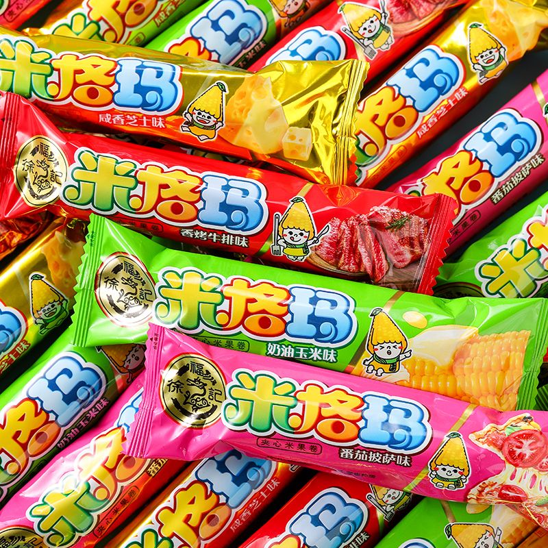 徐福记米格玛 夹心米果卷能量棒休闲糙米卷小吃零食办公室食品 奶油